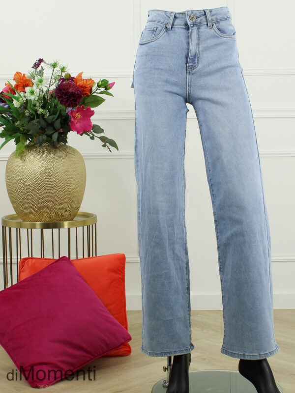 Goodies Wide Leg Stretch Jeans - Blauw