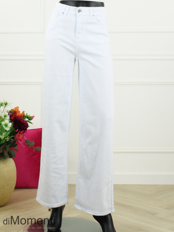 Goodies Wide Leg Stretch Jeans - Wit