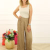 Plissé Broek Yvette - Camel