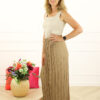 Plissé Broek Yvette - Camel