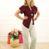 Gilet Aida - Bordeaux