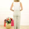 Goodies Wide Leg Stretch Jeans - Beige