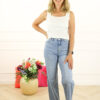 Goodies Wide Leg Stretch Jeans - Blauw