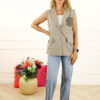Gilet Logo - Taupe