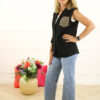 Gilet Logo - Zwart