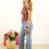 Top Daisy Print - Soft Oranje