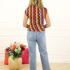 Top Daisy Print - Soft Oranje