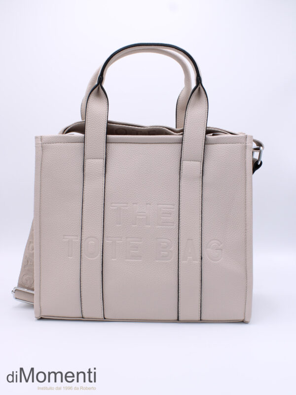 Square Bag Oxford - Licht taupe