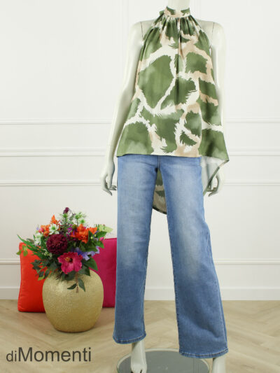 Halter Top Summer - Army Groen