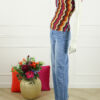 Top Daisy Print - Soft Oranje