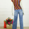 Top Daisy Print - Soft Oranje