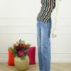 Top Daisy Print - Turquoise