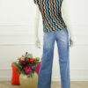 Top Daisy Print - Turquoise