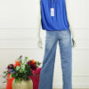 Ballon Top Zonder Mouw - Kobalt Blauw