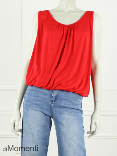 Ballon Top Zonder Mouw - Rood