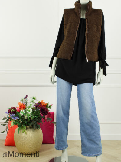 Borg Gilet Belissa - Coffee