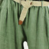 Linnen Broek Nancy - Army Groen