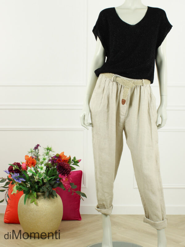 Linnen Broek Nancy - Beige