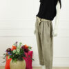 Linnen Broek Nancy - Taupe