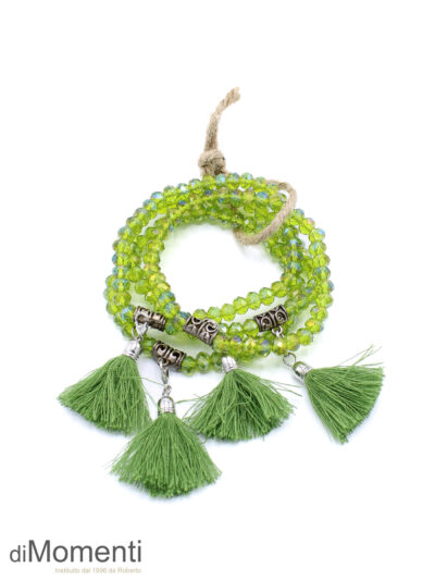 Armbandje Evita Shiny - Groen