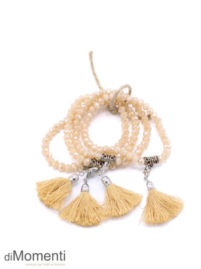 Armbandje Evita Shiny - Licht Camel