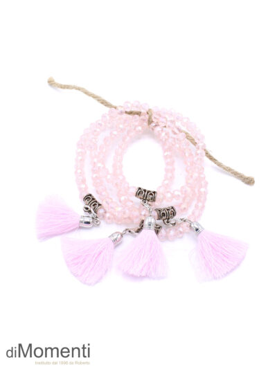 Armbandje Evita Shiny - Licht Roze