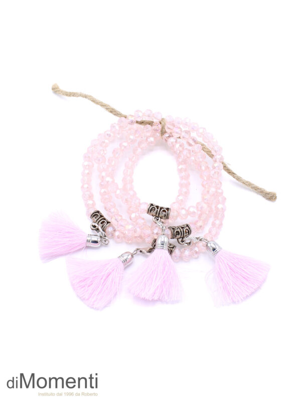 Armbandje Evita Shiny - Licht Roze