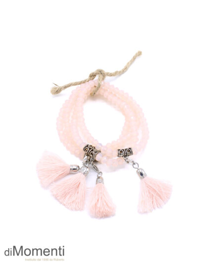 Armbandje Evita Shiny - Poeder Roze