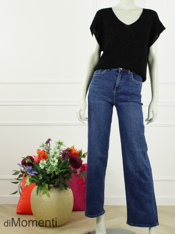 Goodies Wide Leg Stretch Jeans - Blauw