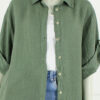 Linnen Tuniek Merel - Army Groen