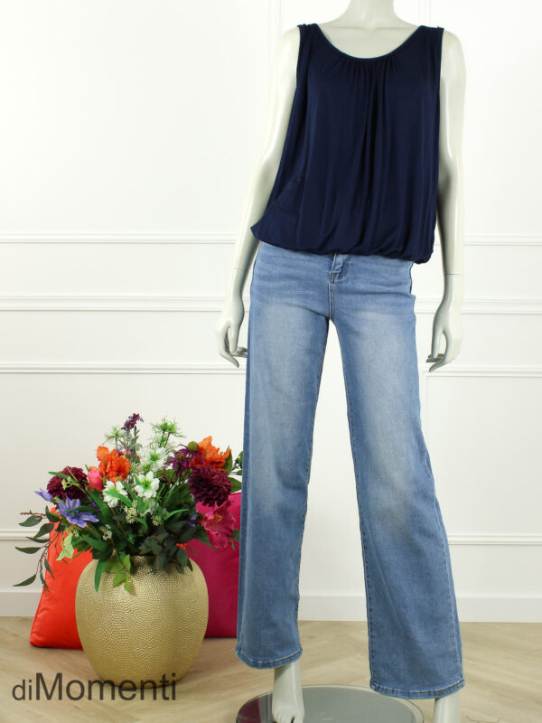 Ballon Top Zonder Mouw - Navy