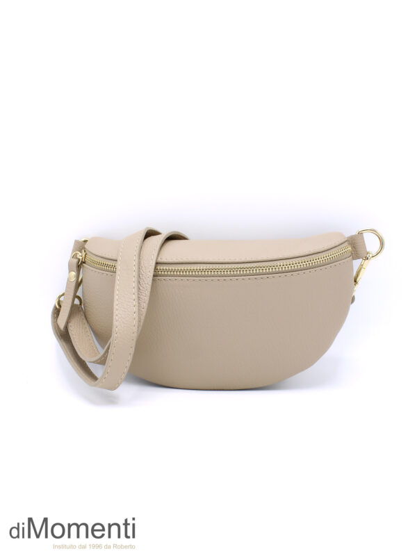 Tas Alba - Rits Goud / Licht Taupe