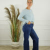 Fijn Brei Top Alice - Soft Licht Blauw