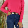 Fijn Brei Top Alice - New Fuchsia