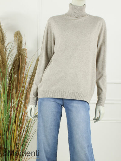 Fijn Brei Top Jasmina - Beige Melee