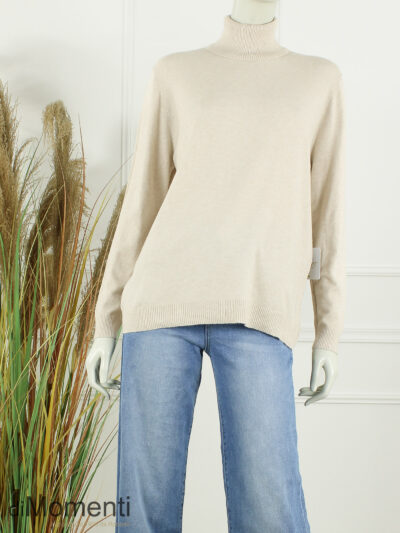 Fijn Brei Top Jasmina - Licht Beige Melee