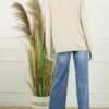 Fijn Brei Top Jasmina - Licht Beige Melee