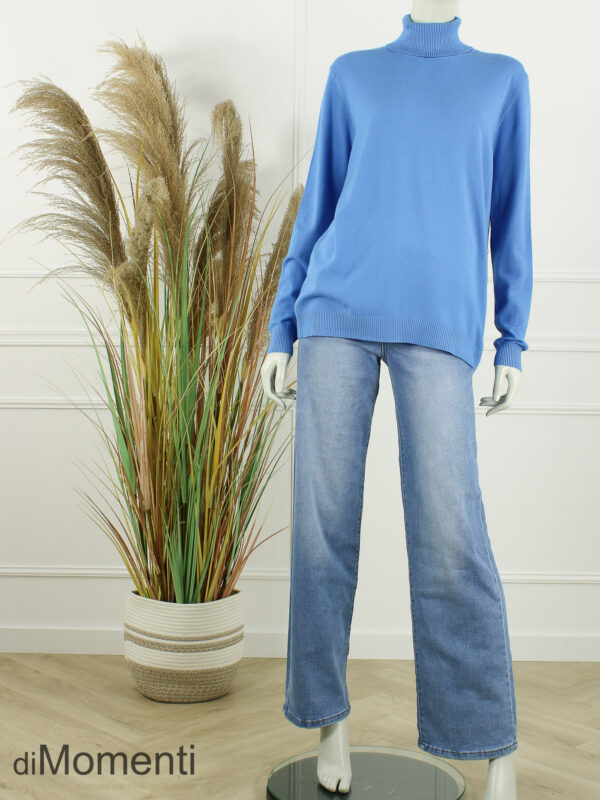 Fijn Brei Top Jasmina - Jeans Blauw