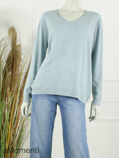 Fijn Brei Top Mabel - Soft Licht Blauw