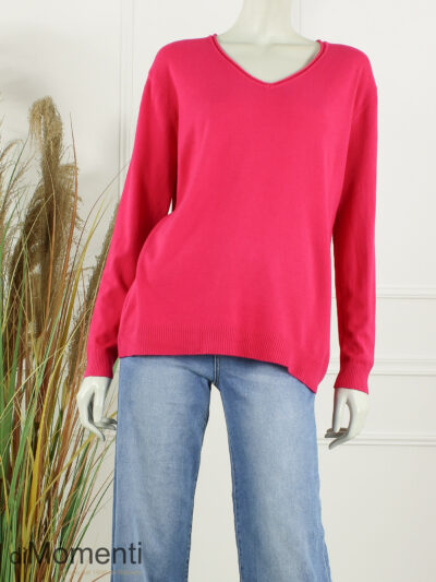 Fijn Brei Top Mabel - New Fuchsia