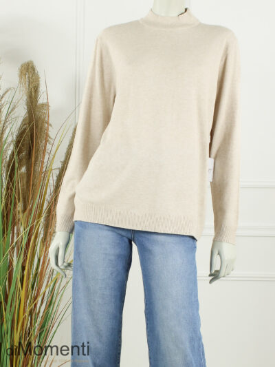 Fijn Brei Top Melly - Licht Beige Melee