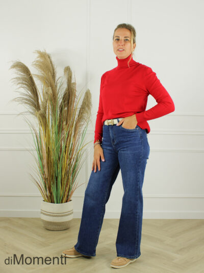 Fijn Brei Top Jasmina - Rood