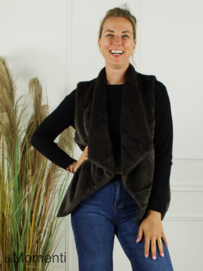 Gilet Mirelle - Coffee