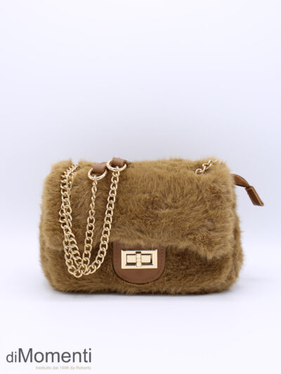 Clutch Petit Fur - Camel