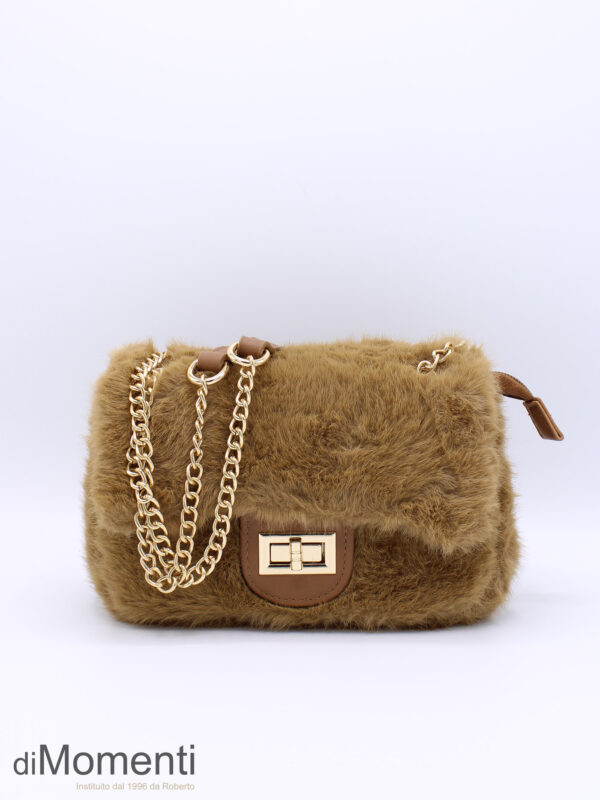 Clutch Petit Fur - Camel