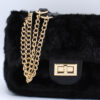 Clutch Petit Fur- Zwart