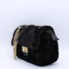Clutch Petit Fur- Zwart
