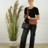 Cross Body Tas Supreme - Cognac
