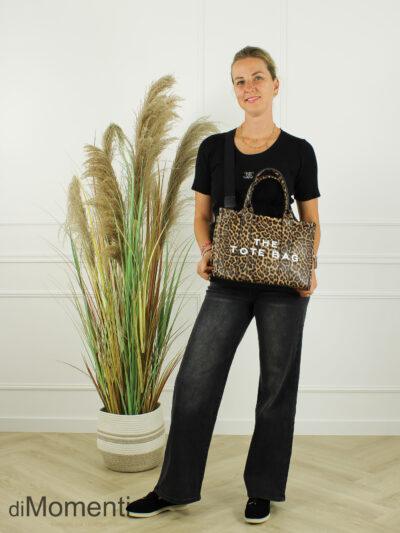Tote Bag Toddy Large - Camel / Zwart