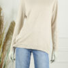 Fijn Brei Top Alice - Licht Beige Melee